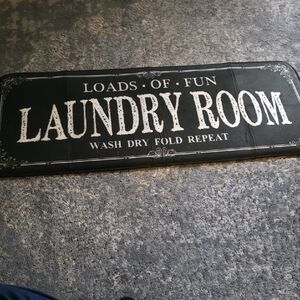 Black Laundry Room Rug